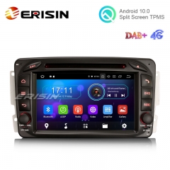 Erisin ES6963C 7" 8 Core Android 10.0 Car Multimedia with GPS Radio WiFi BT DVD DAB for Benz CLK C209 W209 Viano Vito W203