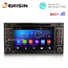 Erisin ES5956T 7" Android 10.0 Car Multimedia for VW T5 Multivan TOUAREG GPS Radio WiFi BT TPMS DVR DTV DAB-IN DVD Player