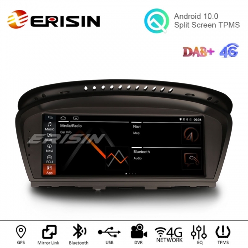 Erisin ES2660B 8.8" Android 10.0 Car Stereo OEM Radio GPS 4G SIM WiFi TPMS DVR for BMW 3er E60 E61 E63 E64 E90 E91 E92 E93 CIC CCC System