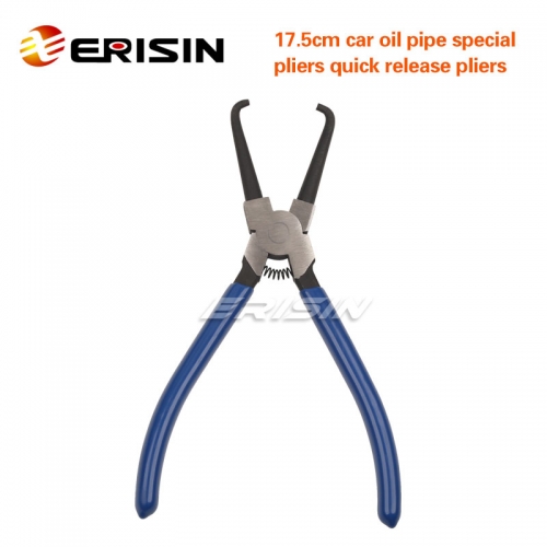 ES046 Pinza filtro benzina blu 7 pollici 17,5 cm tubo olio per auto pinze speciali pinze per smontaggio rapido