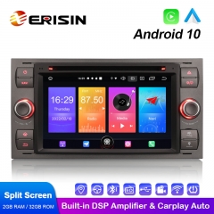Erisin ES2766F 7" Car Stereo DVD Player GPS System For Ford Fusion Focus Fiesta Galaxy Wireless Apple CarPlay Wired Android Auto DSP DAB
