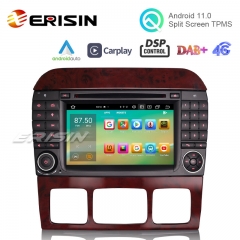 Erisin ES8182S 7" Octa-Core Android 11.0 Car DVD for Benz S-Class W220 iPhone Auto CarPlay GPS DSP DAB