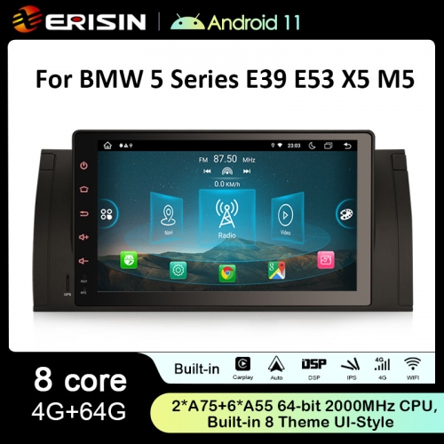 ES8995B 8-Core Android 11.0 Car Stereo GPS Radio For BMW 5 Series E39 X5 E53 M5 DAB+ DSP Autoradio Wireless CarPlay 4G LTE OBD Bluetooth