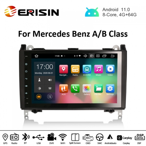 Erisin es8101b 9 "px5 android 11.0 カーマルチメディアシステムcarplay & auto gps tpms dab dspベンツスプリンターviano vito