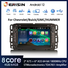 Erisin ES8574C 7" DSP Android 12.0 Car Stereo CarPlay & Auto GPS 4G DAB+ for Chevrolet Buick GMC HUMMER Car DVD Player