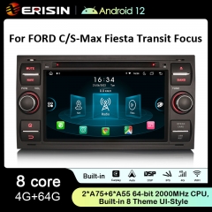 ES8966FB 7" DSP Android 12.0 Car DVD CarPlay & Auto GPS 4G For Ford Fiesta Galaxy Kuga C-Max S-Max Focus II Transit Stereo
