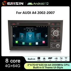 Erisin ES8938A 8-Core Android 12.0 Autoradio GPS Navi wireless CarPlay 4G WiFi BT5.0 Android Auto For Audi A4 S4 RS4 B9 B7 SEAT EXEO