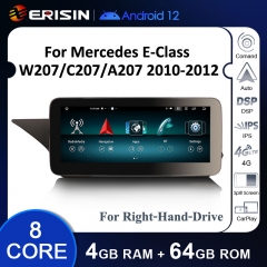 ES38E20R Right-Hand-Drive Android 12 CarPlay For Mercedes Benz E-Class W207 C207 A207 GPS Car Multimedia Player Navigation Auto Radio Stereo DSP WIFI