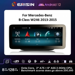 Erisin ES46B45L 8G+128G Android 12 Car GPS For Mercedes-Benz B-Class W246 NTG 4.5 COMAND APS 4G WiFi DSP IPS GPS Navigation