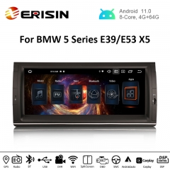 Erisin es8153b 10.25" android 11.0 carro estéreo para bmw e53 e39 m5 carplay &amp; auto gps tpms dab + dsp dvr canbus