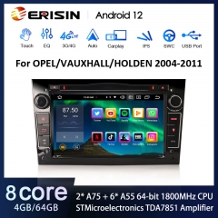 Erisin ES8560PB 7" IPS Android 12 Autoradio GPS For Opel Zafira Vivaro Antara Vectra Stereo Meriva Wireless CarPlay AUTO WiFi DAB+ BT5.0 DSP DTV