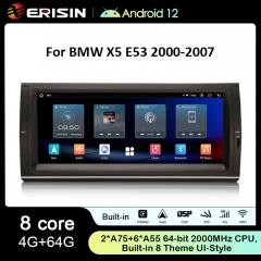 Erisin ES8925B 10.25" IPS Screen Android 12.0 Car Stereo GPS SatNav Radio For BMW X5 E53 DSP 4G LTE Wireless CarPlay Auto Bluetooth 5.0