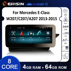 ES38E25R Right-Hand Driving Android 12.0 Benz E-Class W207 C207 A207 GPS Car Multimedia Player Navigation Wireless CarPlay Auto Radio Stereo DSP WIFI