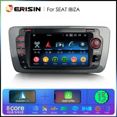 Erisin ES6722S Android 13.0 Car Multimedia For SEAT IBIZA Stereo GPS Navigation CarPlay Auto Radio DSP 4G LTE BT5.0