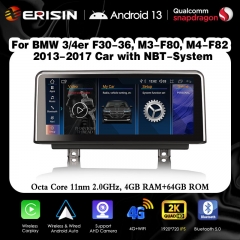 ES3330N Wireless CarPlay Android 13.0 Car Radio GPS Navi For BMW F30 F31 F34 F32 F33 F36 M3-F80 M4-F82 with NBT Supports IPS iDrive OEM Bluetooth AUTO