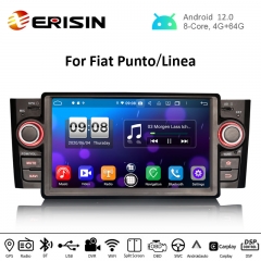Erisin ES8723L 7" Android 12.0 Car Stereo for Fiat Punto Linea CarPlay & Auto 4G DAB+ DSP GPS Multimedia Video Player