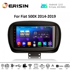 Erisin ES8750F 9" Octa-Core Android 12.0 Car Stereo for Fiat 500X 2014 Radio CarPlay & Auto DSP GPS TPMS DSP 4G OBD