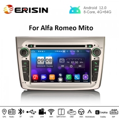 Erisin ES8730SM 7" 8-Core 64G Android 12.0 Car DVD Player GPS CarPlay Auto DSP 4G GPS for Alfa Romeo Mito