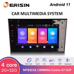 Erisin ES2773P 7" Android 11.0 Car Multimedia DVD Radio For OPEL VAUXHALL HOLDEN Astra (H) Vivaro Signum WiFi GPS Sat Nav