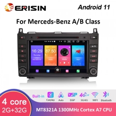 Erisin ES2721B 8" Android 11.0 Mercedes-Benz A/B Class W169 Vito Viano Sprinter Car Stereo Carplay Auto GPS Sat Navi DAB+ DSP
