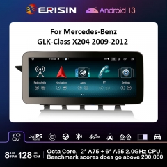 Erisin ES46GK40L Android 13 Autoradio GPS Stereo For Mercedes Benz GLK Class X204 NTG 4.0 System APS CarPlay Android Auto DSP WiFi DAB+ SWC 128G