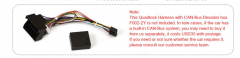 F002-ZY Quadlock Harness with CAN-Bus Decoder box speical for ES5766FBN