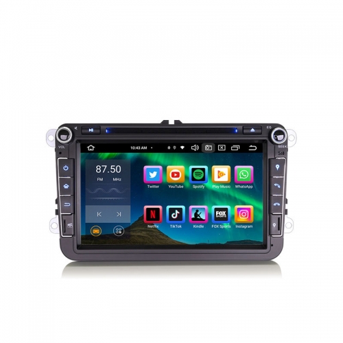 Erisin ES8515V 8" Android 14.0 Car Stereo DVD For VW Golf Passat Polo Bora Seat Peugeot 307 DSP CarPlay & Auto GPS TPMS DAB+ 4G 64G