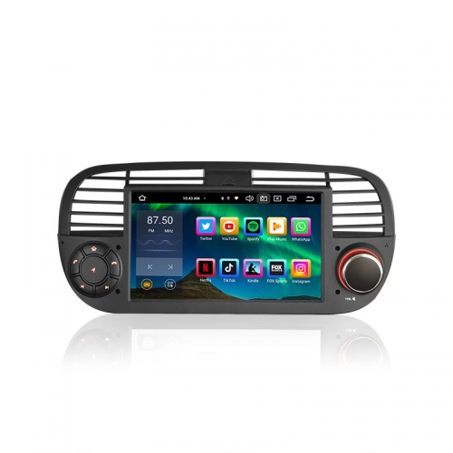 Erisin ES8550FB IPS Android 14.0 Car Multimedia Player For Fiat 500/500C/500S 500E GPS DSP 4G Wireless CarPlay Android Auto Radio