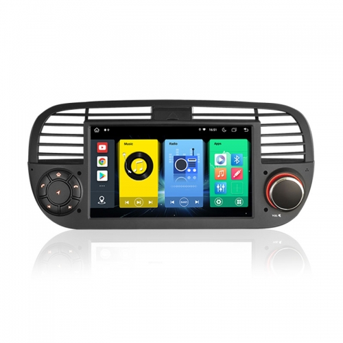 Erisin ES8905FB 7" Android 14.0 Car GPS Stereo For Fiat 500/500C/500S 500E Wireless CarPlay Auto Radio Bluetooth 4G SIM Card SWC DTV DSP