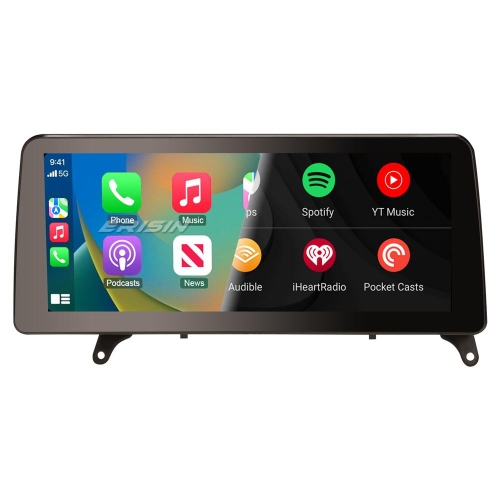 Erisin ES4670CL Android 14.0 Car Multimedia Player Screen Upgrade GPS For BMW X5 E70 BMW X6 E71 CCC Carplay Auto SWC Wifi IPS DSP