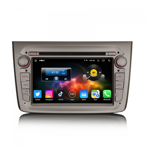 Erisin ES8830M 7" 8-Core 64G Android 14.0 Car Stereo GPS For Alfa Romeo Mito Wireless CarPlay Auto Radio DSP 4G LTE Slot