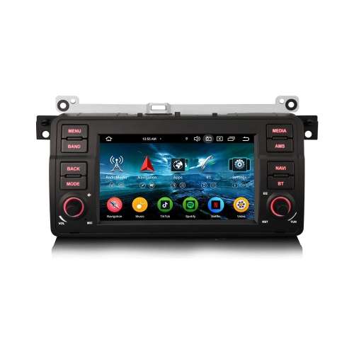 Erisin ES5746B IPS Screen Android 14 Car Stereo GPS SatNav For BMW 3er/M3 E46 Rover 75 MG ZT DSP 4G WiFi Wireless CarPlay Auto Radio BT5.0