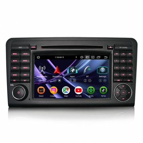 Erisin ES9183L 8GB+128GB DSP Android 16.0 Car DVD CarPlay Auto GPS DAB+ Canbus for Mercedes-Benz ML-Class W164 GL-Class X164 Stereo