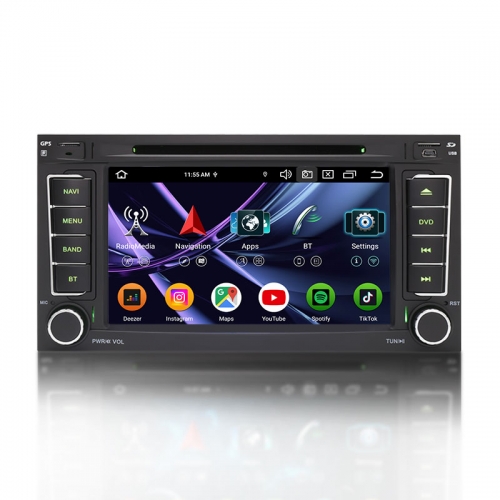 Erisin ES9156T 8G+128G Android 16.0 Car Multimedia DVD For VW TOUAREG 2004-2010 Stereo Radio DSP CarPlay & Auto 4G LTE Slot IPS BT5.0 GPS