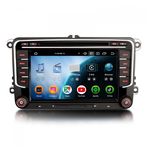 Erisin ES9134V 8G+128G Android 16 Car Stereo CarPlay & Auto GPS 4G DAB+ for VW Amarok Crafter Caddy Polo 6R Transporter T6 ŠKODA Yeti Car DVD