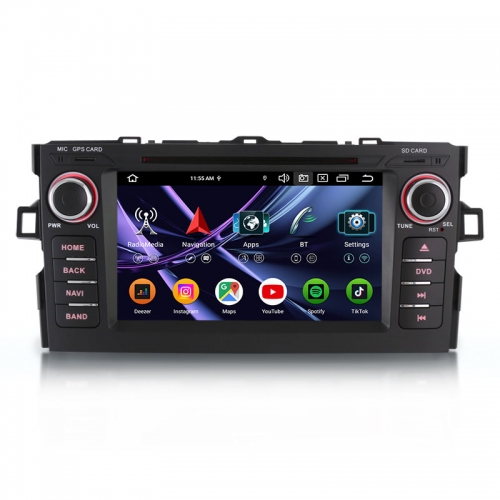 Erisin ES9117A 8G+128G Android 16.0 Car Stereo for Toyota AURIS (2007-2012) CarPlay & Auto GPS 4G DAB+ Multimedia System