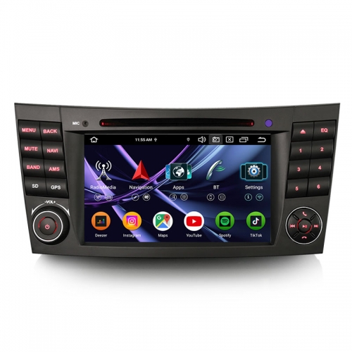 Erisin ES9181E 8GB+128GB DSP Android 16.0 Car DVD CarPlay Auto GPS DAB+ Canbus for Mercedes-Benz CLS Class W219 E-Class W211 Stereo