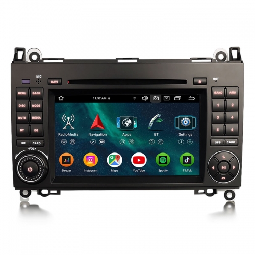 Erisin ES9172B 8GB+128GB DSP Android 16.0 Car DVD CarPlay Auto GPS for Mercedes-Benz A-Class W169 B-Class W245 Sprinter Viano Vito VW Crafter