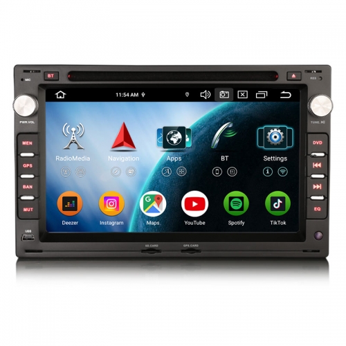 Erisin ES9109VB 8G+128G Android 16.0 Car Stereo CarPlay & Auto GPS 4G DAB+ for VW Golf Passat Tiguan Polo Eos Seat Skoda Stereo