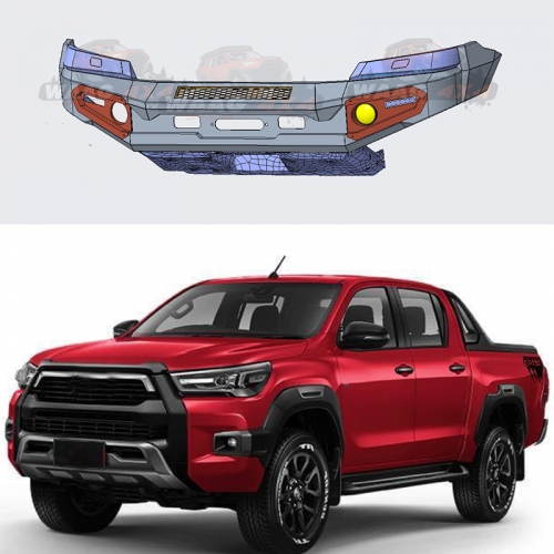 4WD Universal Pickup Truck Off Road Accessories Front Bumper Guard For Toyota Hilux Rocco