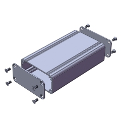 aluminium tube 57*28-L anodized enclosure suppliers extruded aluminium box case