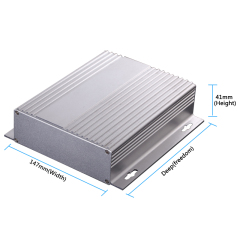 147*41-L wall aluminum enclosure box design electrical metal equipment enclosures