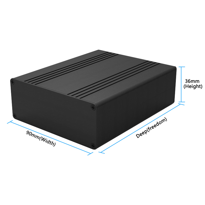 90-36-110铝型材外壳铝壳体线路板接线盒 PCB铝外壳铝盒铝壳体