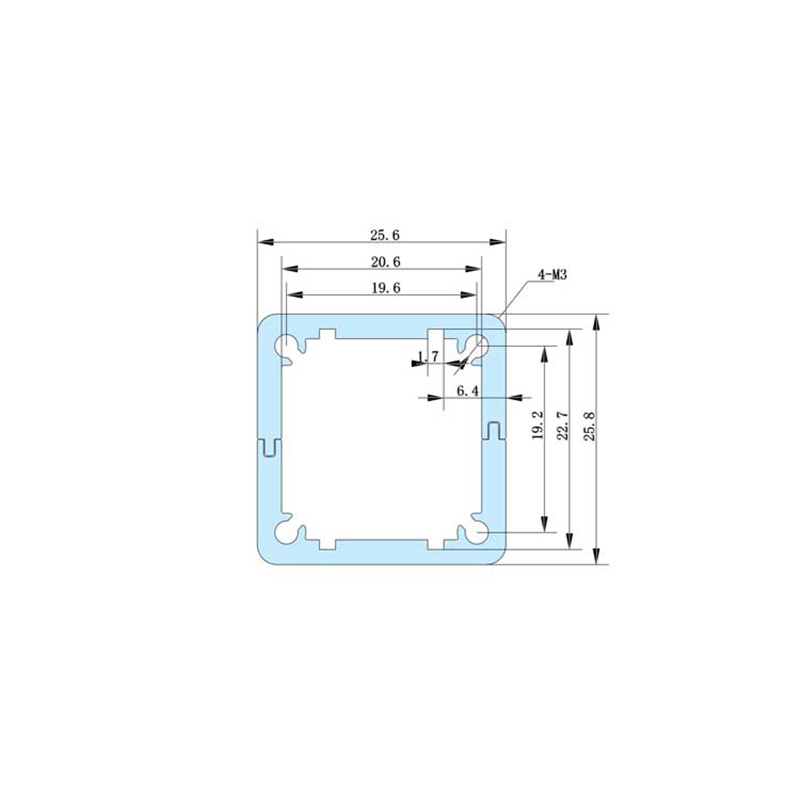 25*25-80小铝盒铝型材壳体铝外壳移动电源盒pcb盒铝合金盒子定制