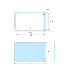 76*46-L aluminum pcb electrical enclosure