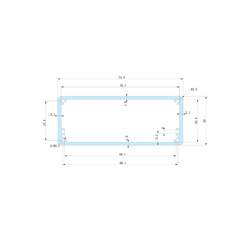 74x29-95 diy amplifier chassis electric aluminium enclosure aluminium box housing