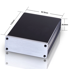 82.8x28.8-110 aluminium amplifier electronics enclosure for telecom equipment