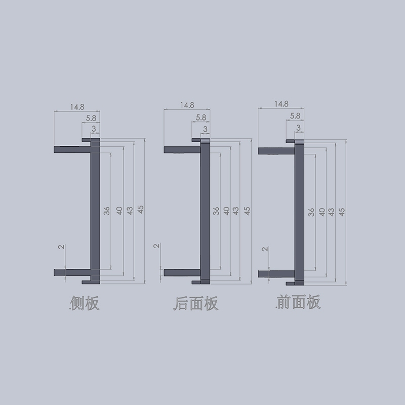 19英寸1u标准机箱200深工控机箱铝型材壳体铝合金机箱加工定制