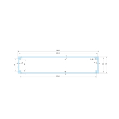 270*56-L aluminum PC case aluminum electrical enclosures wall enclosure