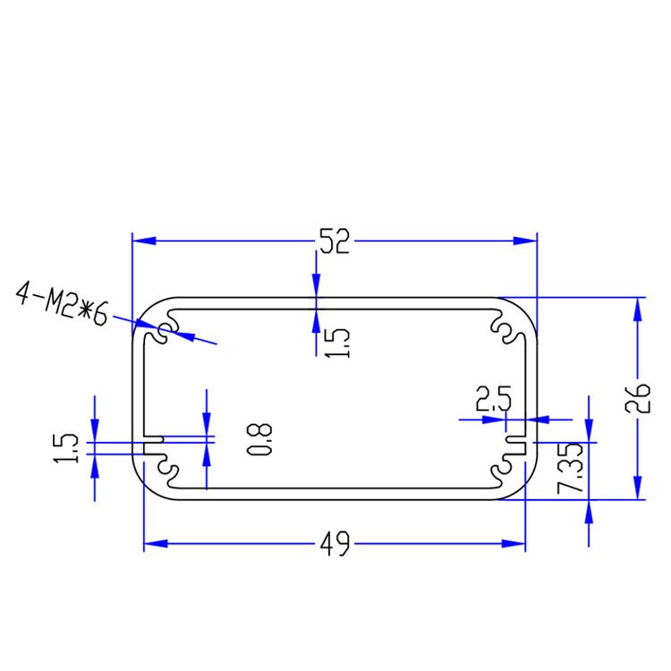 56*22aluminum housing electronics for Diy remote control